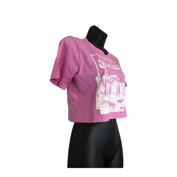 Dickies pink cropped graphic print tshirt size XS new - Picture 11 of 13